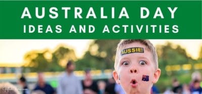 young boy with Aussie on his forehead