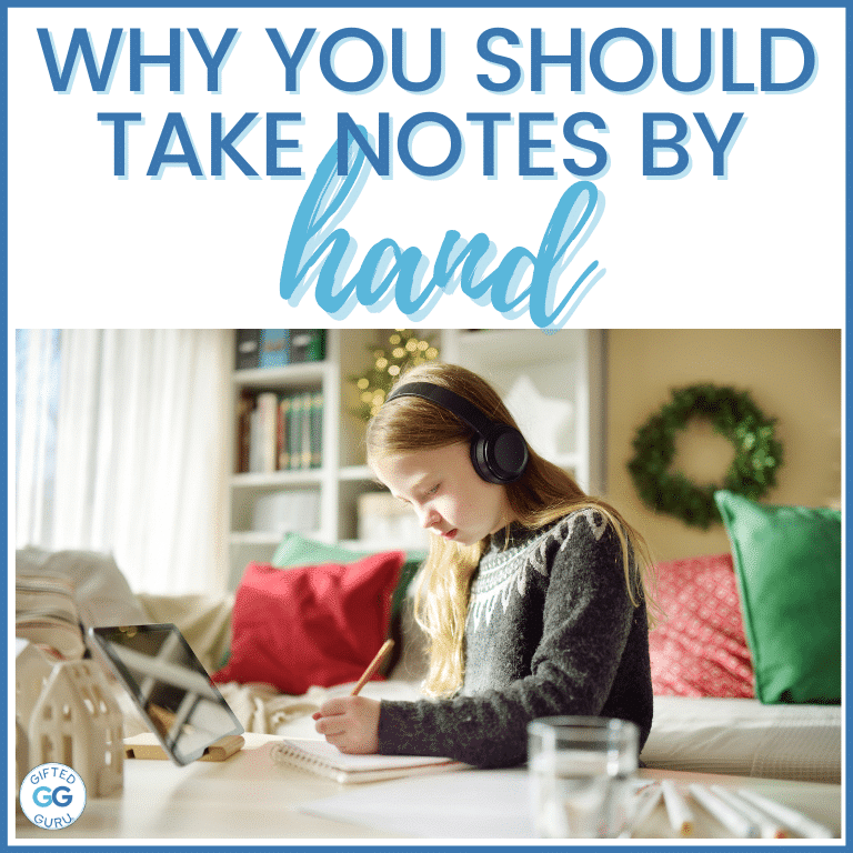 a student taking notes by hand - Why you should take notes by hand rather than on a device