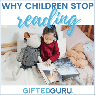 a girl reading with stuffed toys: Why Children stop Reading
