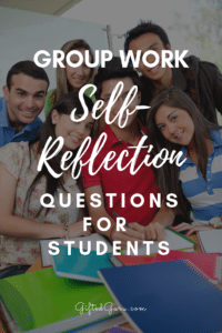 group of students title text group work self-reflection questions for students