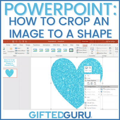powerpoint crop blue heart image - How to Crop Pictures to a Shape in PowerPoint