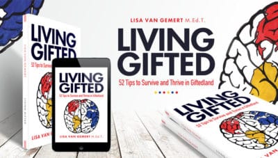 3D MOCKUP of Living Gifted by Lisa Van Gemert