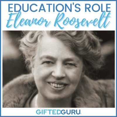 education's role - Eleanor Roosevelt