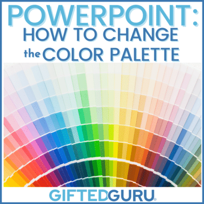 PowerPoint: How to change the color palette