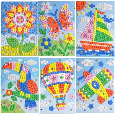 sticker mosaic art kit