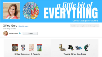 image of amazon influence page