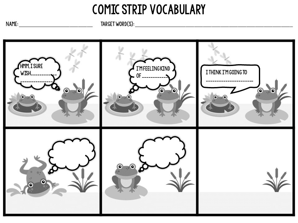 vocabulary assignment ideas
