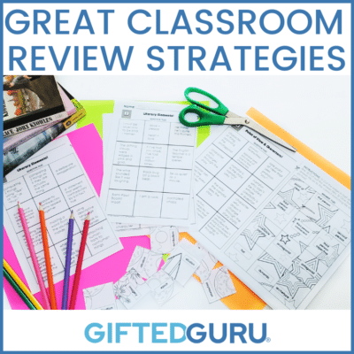 school supplies - review strategies